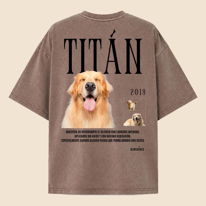 Remera Oversize Stonewashed estampada con mi mascota - Imagen 8