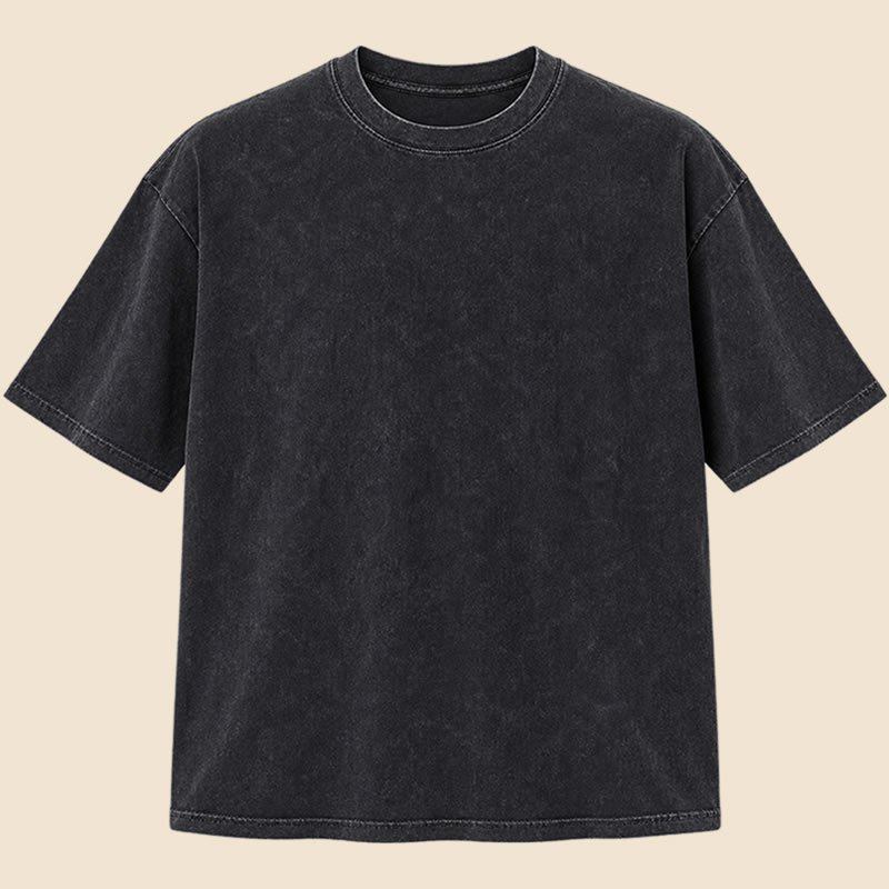 Remera Oversize Stonewashed estampada con mi mascota