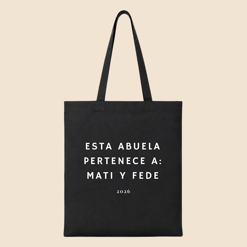Tote bag estampado día del abuelo - abuela - Imagen 8