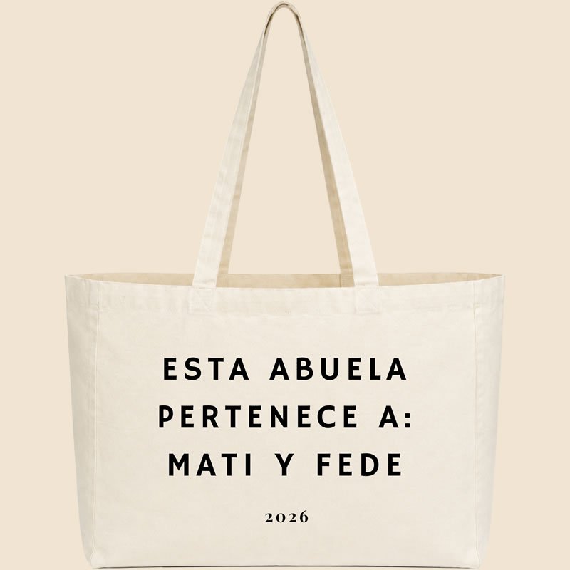 Tote bag estampado día del abuelo - abuela