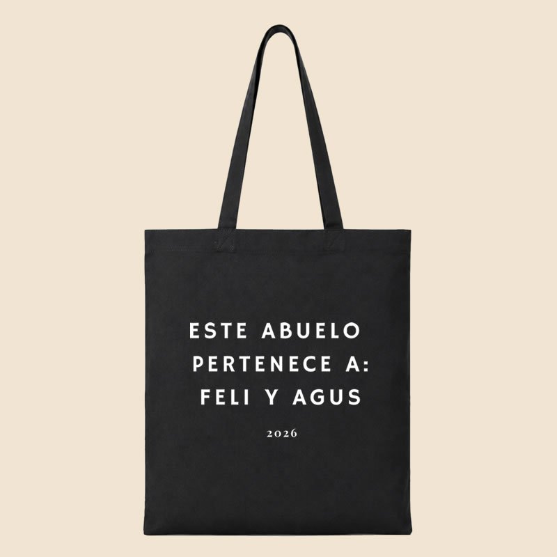 Tote bag estampado día del abuelo - abuela - Imagen 9